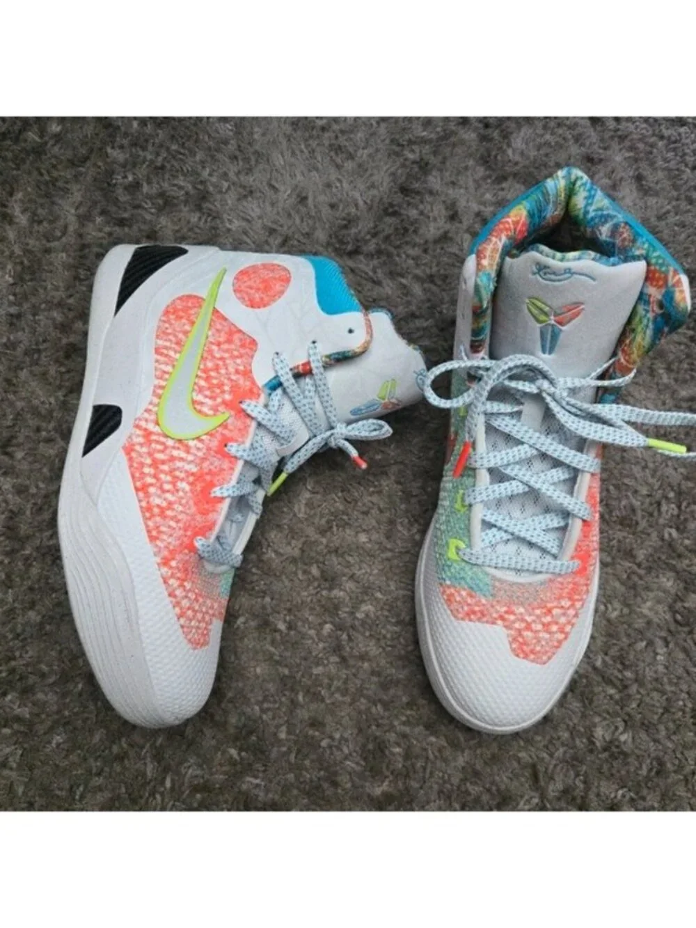 Nike Kobe IX 9 Elite High Protro GS Youth 7Y What The Kobe Kids 0826